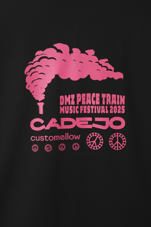 CUSTOMELLOW - 긴팔티셔츠 - [Cadejo x customellow x DMZ] Black Electric Earth T-shirt