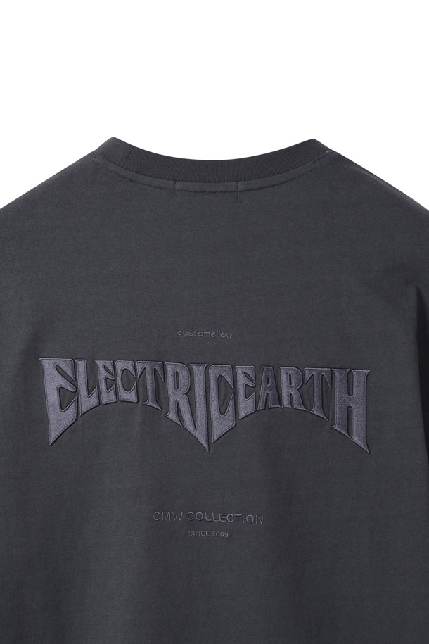 CUSTOMELLOW - 긴팔티셔츠 - Grey Electric Earth Graphic Long Sleeve T-shirt