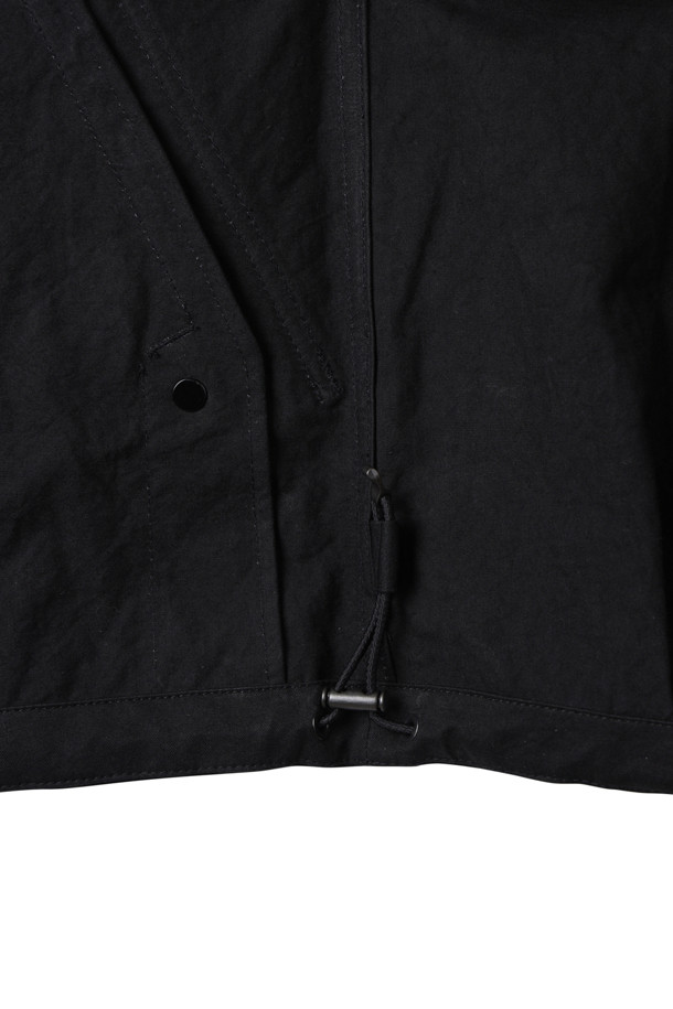 CUSTOMELLOW - 블루종/점퍼 - Black Creased Cotton Jacket