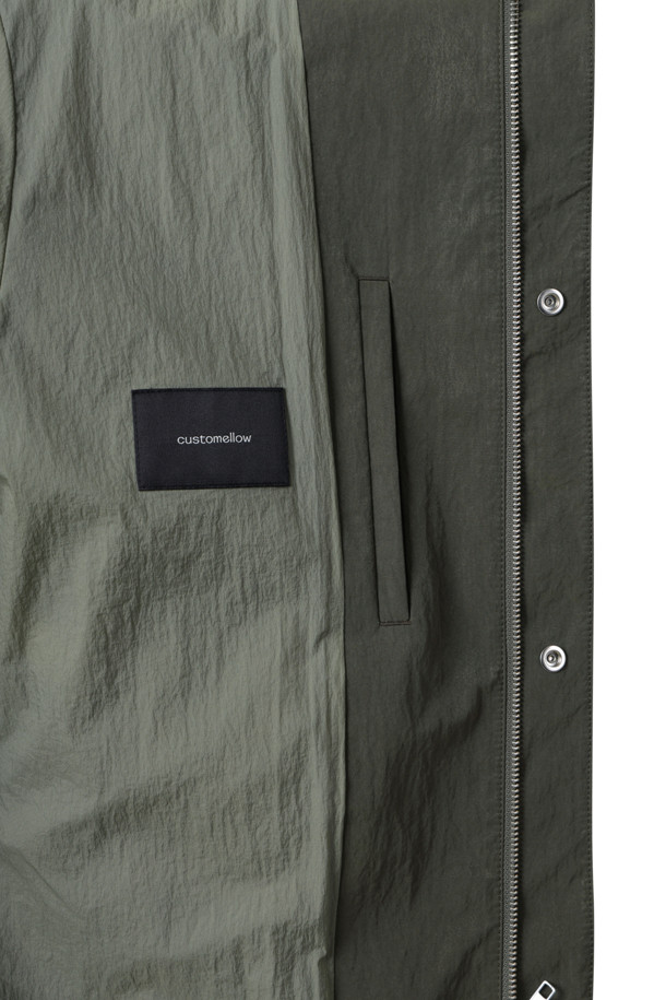 CUSTOMELLOW - 코트 - Khaki Short Mac Coat