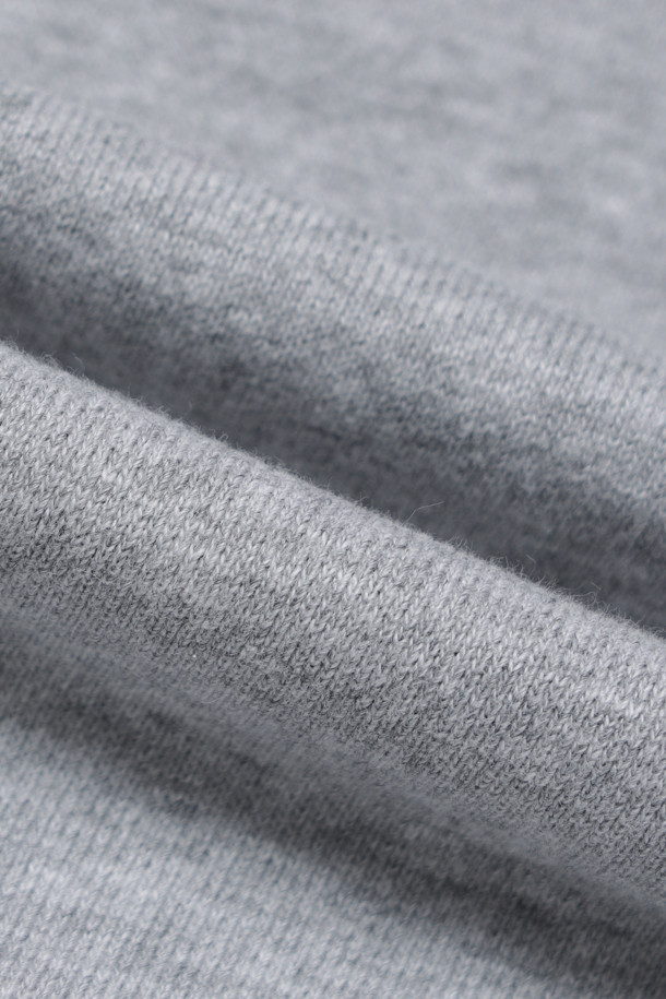 CUSTOMELLOW - 후디 - Grey Denim Layered Hoodie