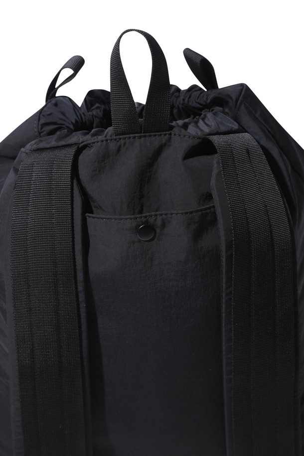 CUSTOMELLOW - 숄더/크로스백 - [Online Only] Black Draw String Backpack