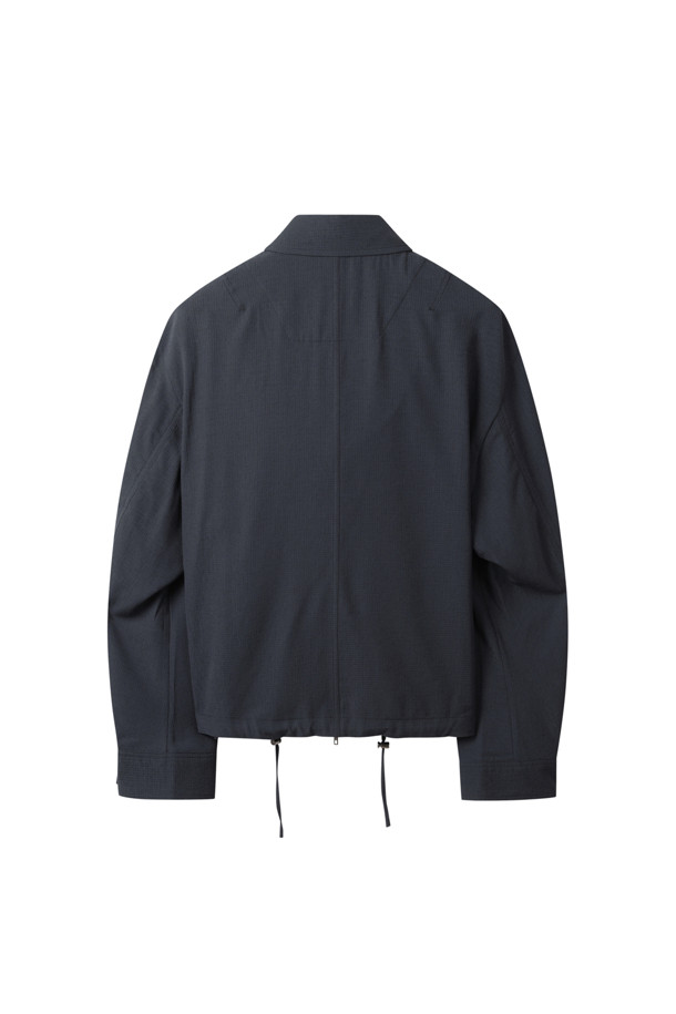 CUSTOMELLOW - 점퍼 - [Outlet] Black Texture Fabric Blouson