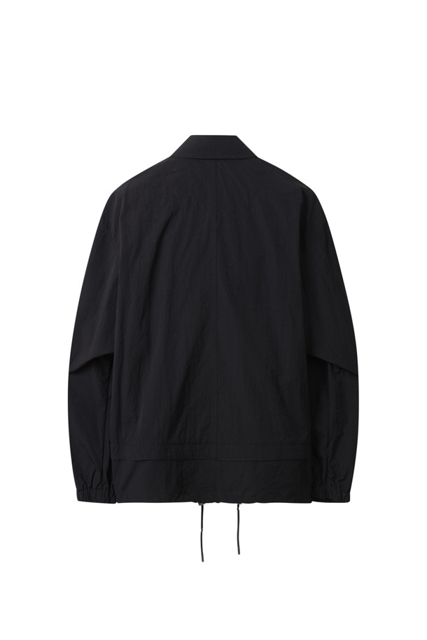 CUSTOMELLOW - 블루종/점퍼 - Black Nylon Coach Jacket