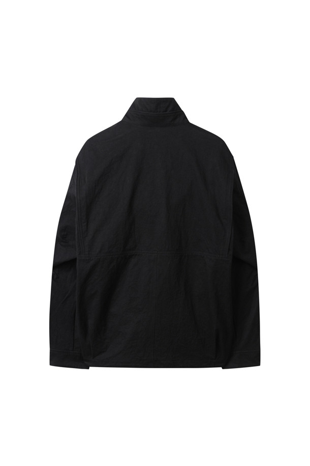 CUSTOMELLOW - 블루종/점퍼 - Black Creased Cotton Jacket