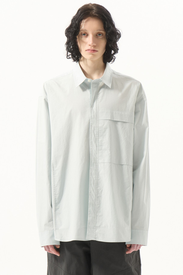 CUSTOMELLOW - 긴팔셔츠 - Mint Mild Touch Outer Shirt