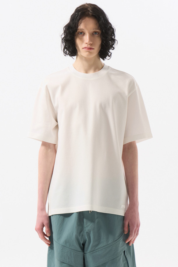 CUSTOMELLOW - 반팔티셔츠 - White Basic T-shirt