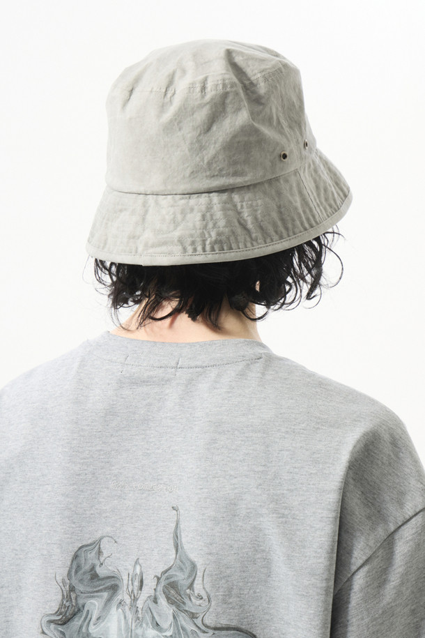 CUSTOMELLOW - 모자 - Grey Bucket Hat