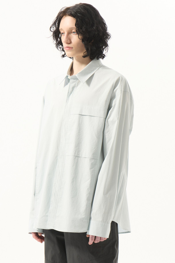 CUSTOMELLOW - 긴팔셔츠 - Mint Mild Touch Outer Shirt