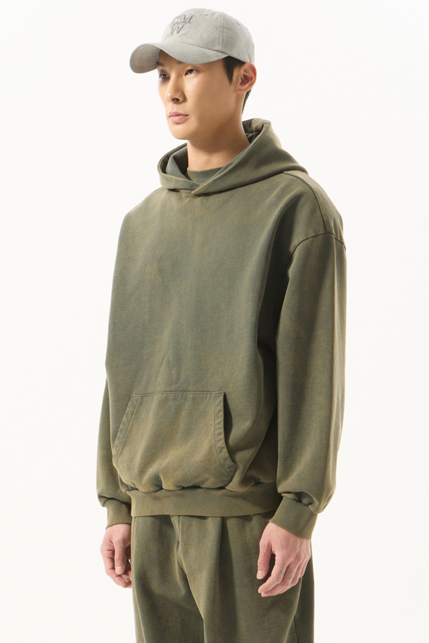 CUSTOMELLOW - 후디 - Khaki Dyed Hoodie