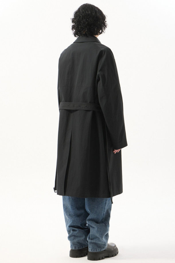 CUSTOMELLOW - 코트 - Black Belted Mac Coat