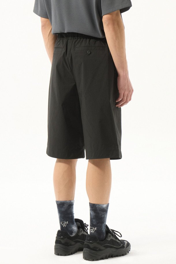 CUSTOMELLOW - 하프팬츠 - Black Bermuda Shorts