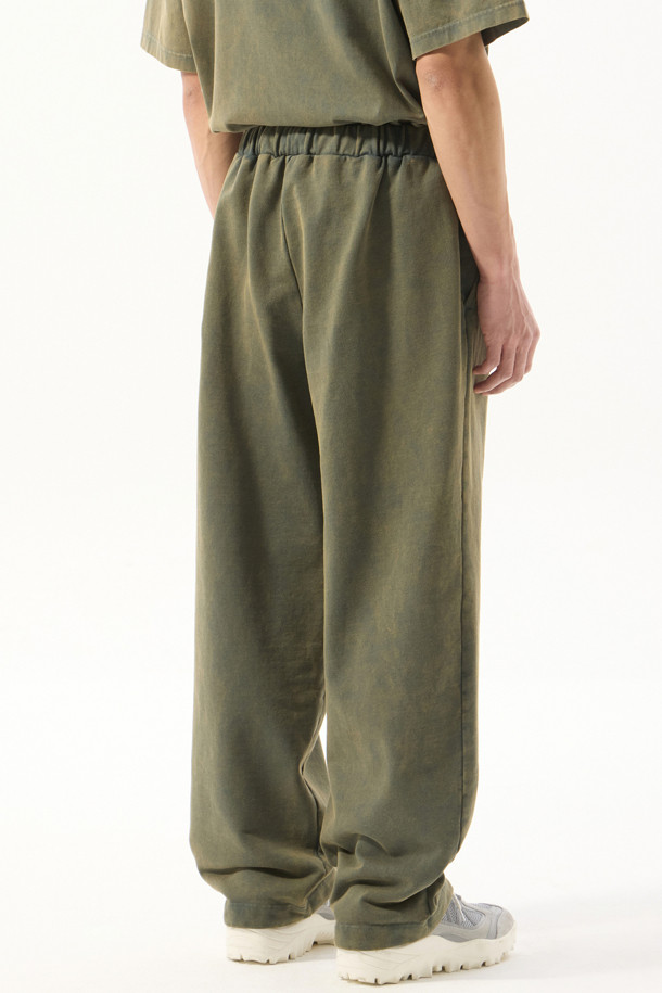 CUSTOMELLOW - 조거/스웨트팬츠 - Khaki Dyed Sweat Pants