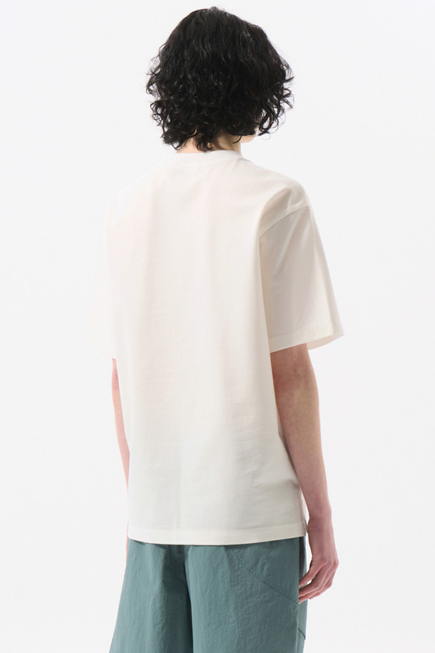 CUSTOMELLOW - 반팔티셔츠 - White Basic T-shirt