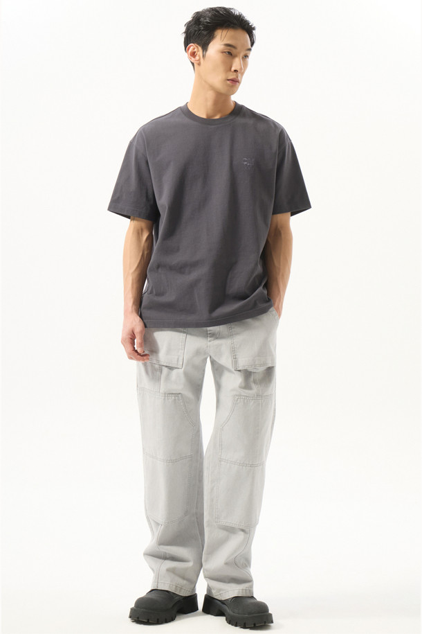 CUSTOMELLOW - 캐주얼팬츠 - Grey Carpenter Pants