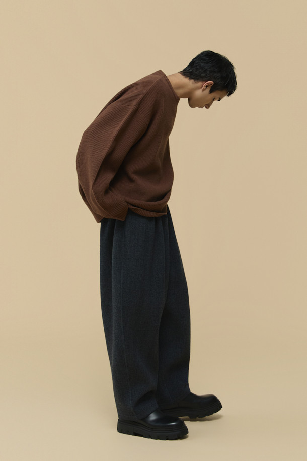 CUSTOMELLOW - 캐주얼팬츠 - [HED MAYNER] Grey Wool Judo Pants