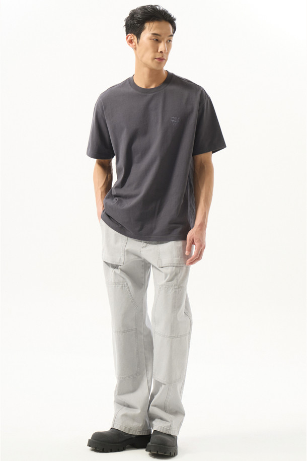 CUSTOMELLOW - 캐주얼팬츠 - Grey Carpenter Pants