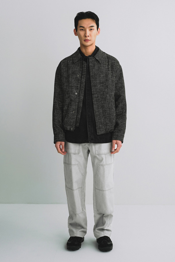 CUSTOMELLOW - 사파리/필드자켓 - Black Marzotto Tweed Jacket