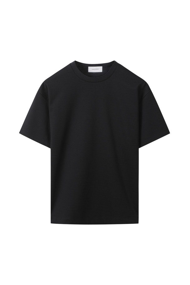 CUSTOMELLOW - 티셔츠 - [Outlet] Black Relaxed Fit T-shirt