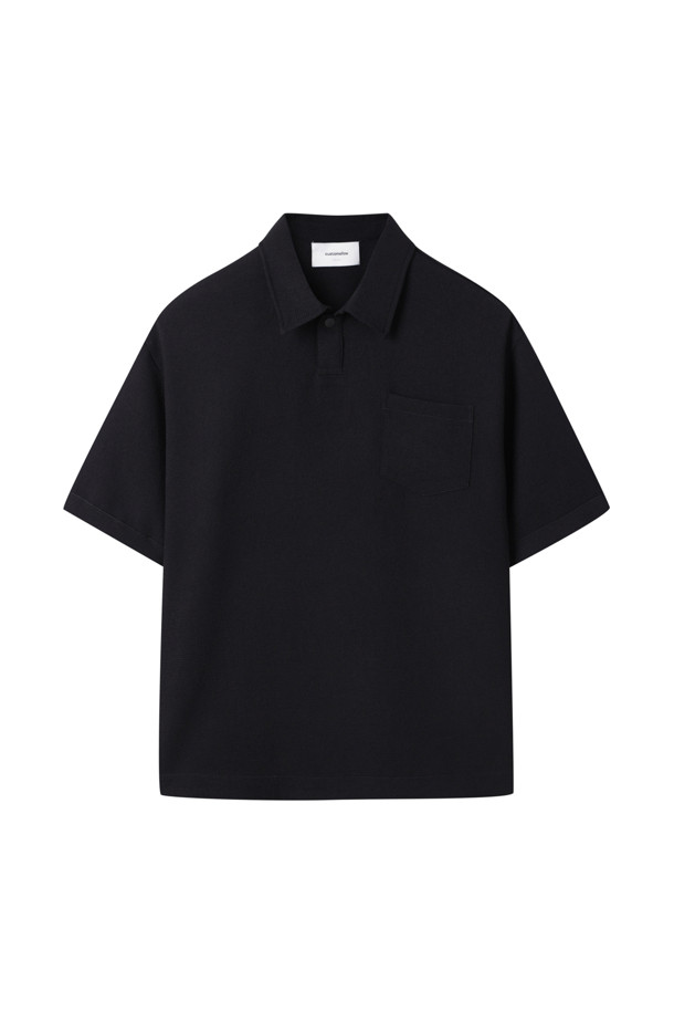 CUSTOMELLOW - 티셔츠 - [Outlet] Black Basic Polo