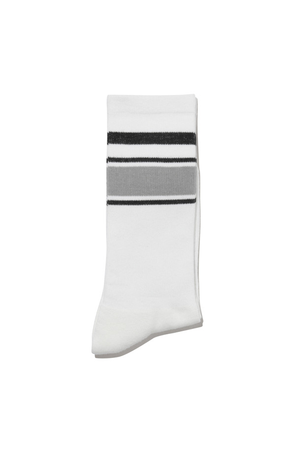 CUSTOMELLOW - 양말 - White Stripe Socks