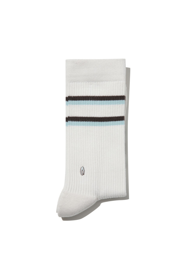 CUSTOMELLOW - 양말 - Ivory Stripe Socks