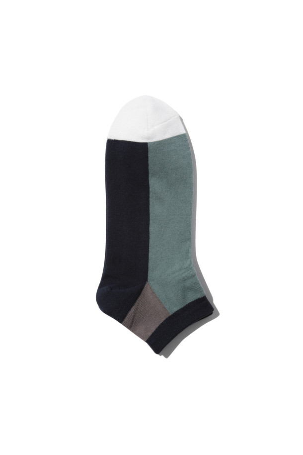 CUSTOMELLOW - 양말 - Mint Block Short Socks