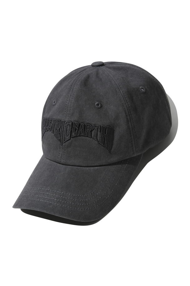 CUSTOMELLOW - 모자 - Grey Graphic Embroidery Cap