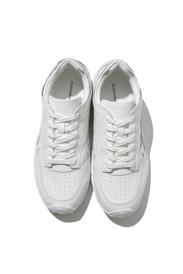 CUSTOMELLOW - 스니커즈 - White Leather Sneakers