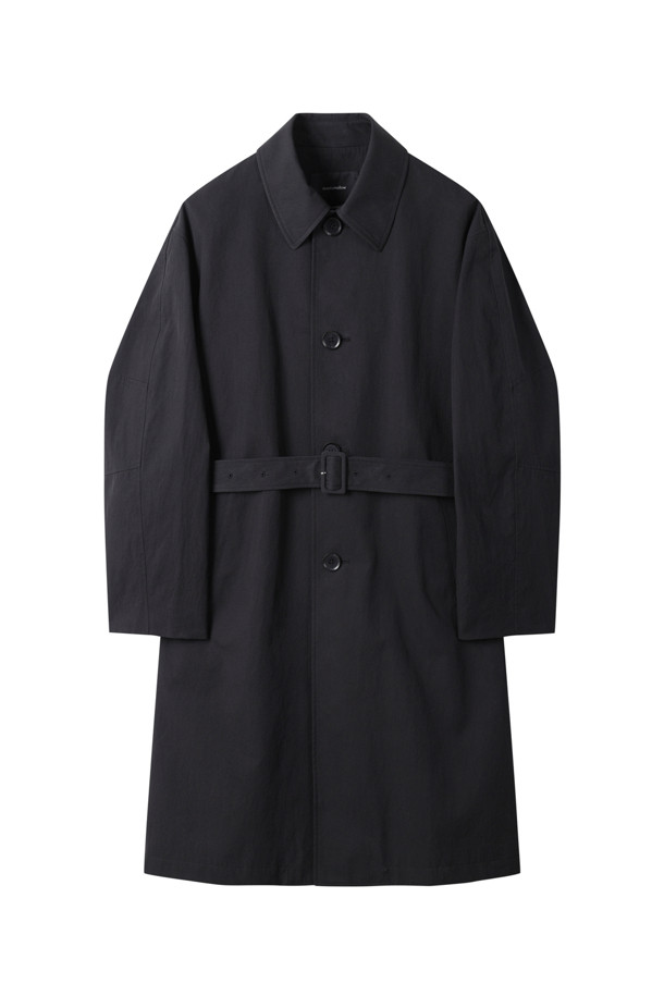 CUSTOMELLOW - 코트 - Black Belted Mac Coat