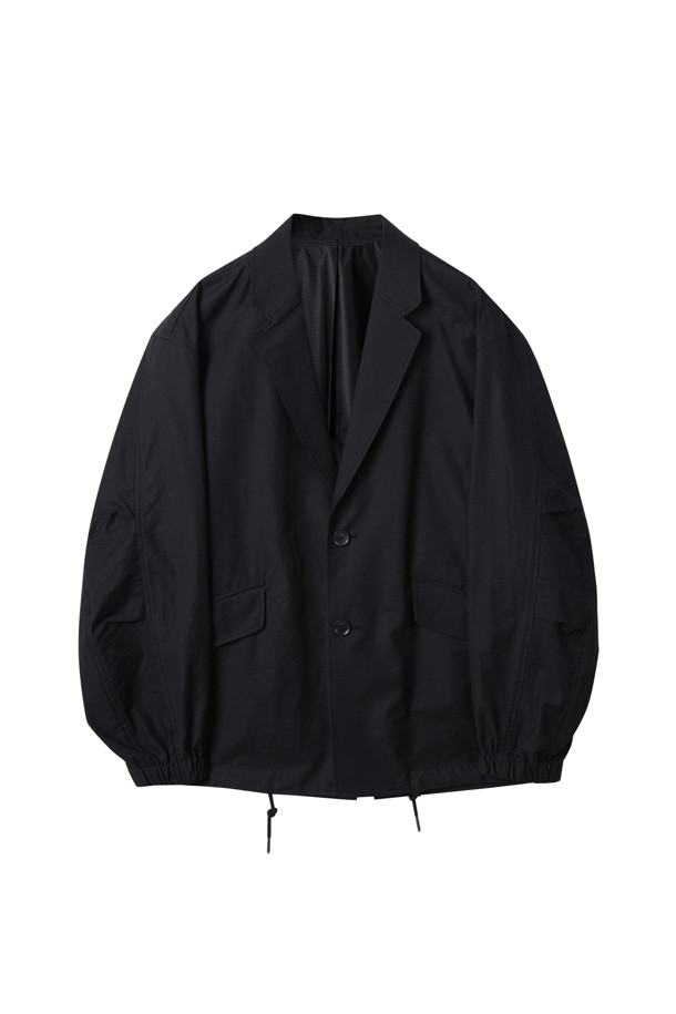 CUSTOMELLOW - 수트/블레이저자켓 - Black Two-button String Jacket