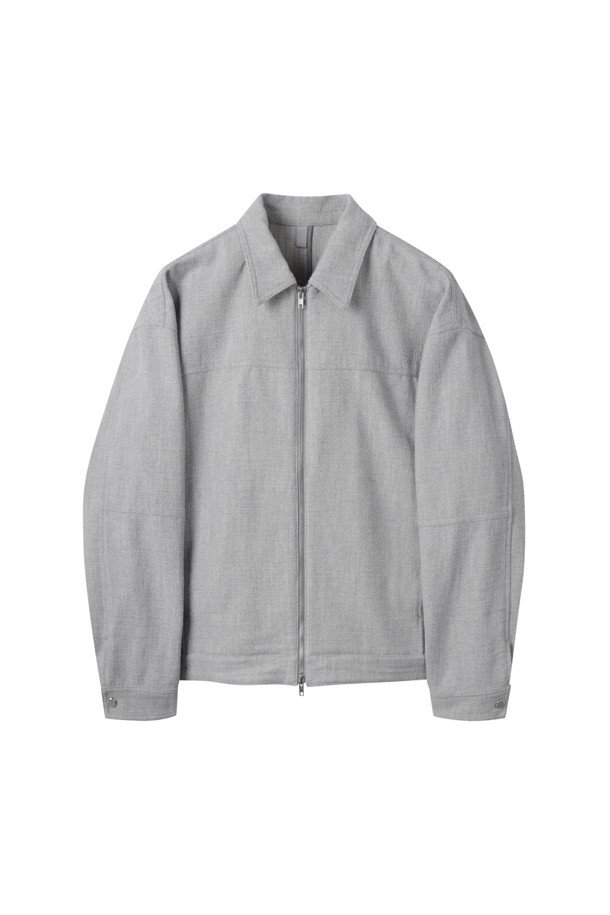 CUSTOMELLOW - 블루종/점퍼 - Grey Tweed Jacket