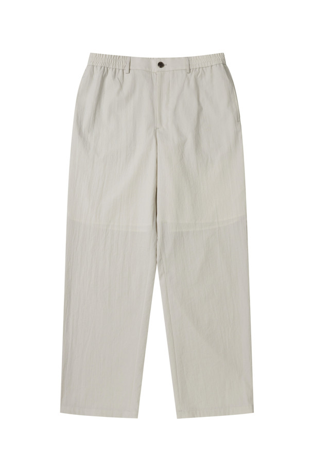 CUSTOMELLOW - 캐주얼팬츠 - Ivory Wool Blended Banding Pants