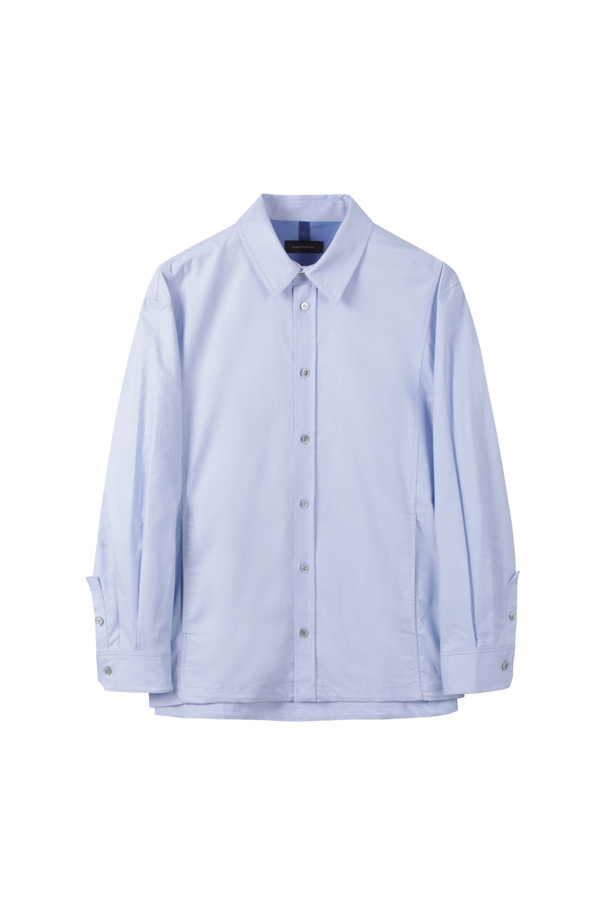 CUSTOMELLOW - 긴팔셔츠 - Blue Front Line Oxford Shirt