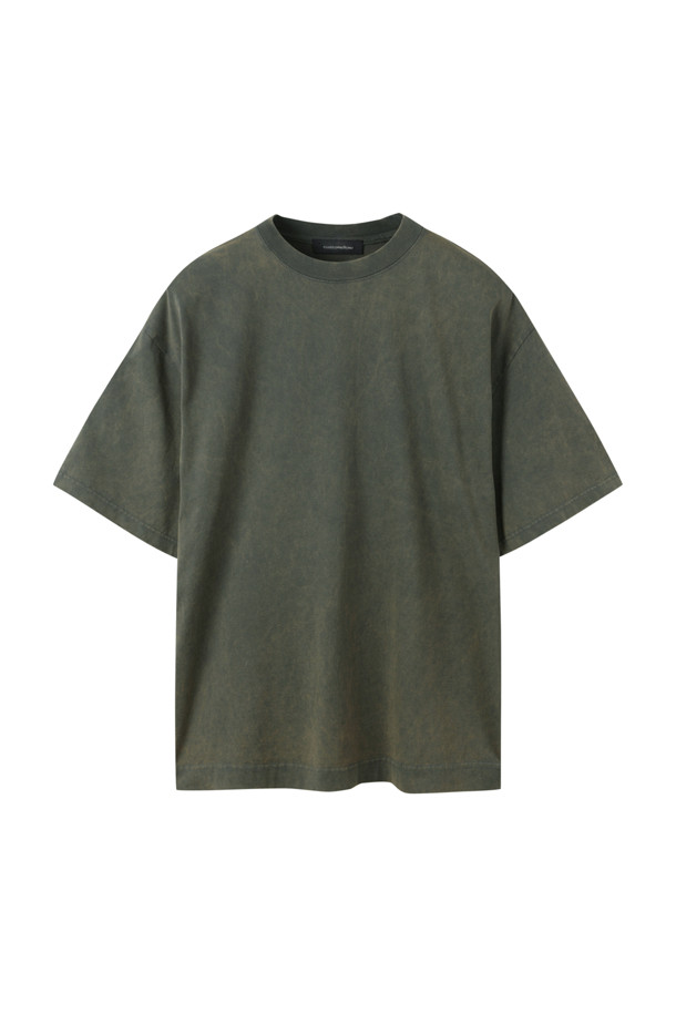 CUSTOMELLOW - 반팔티셔츠 - Khaki Dyed T-shirt