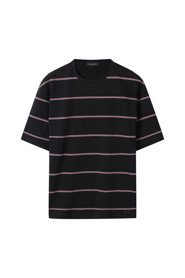 CUSTOMELLOW - 반팔티셔츠 - Black Stripe T-shirt