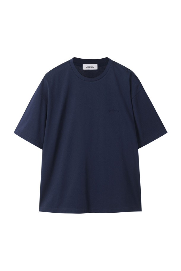 CUSTOMELLOW - 반팔티셔츠 - Navy Graphic T-shirt