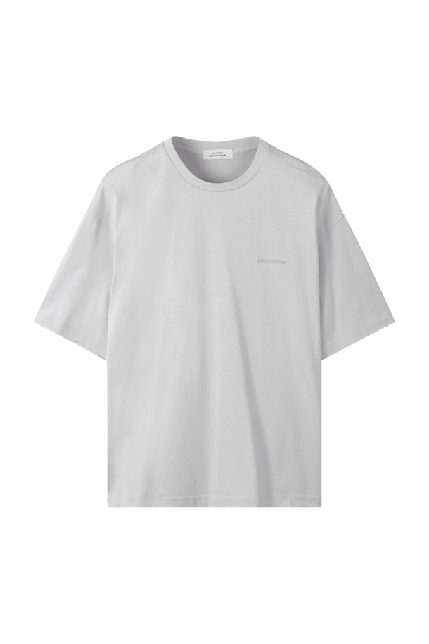 CUSTOMELLOW - 반팔티셔츠 - Grey Graphic T-shirt