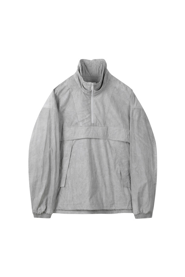 CUSTOMELLOW - 아노락/바람막이 - Gray Fabric Dyed Anorak Jacket