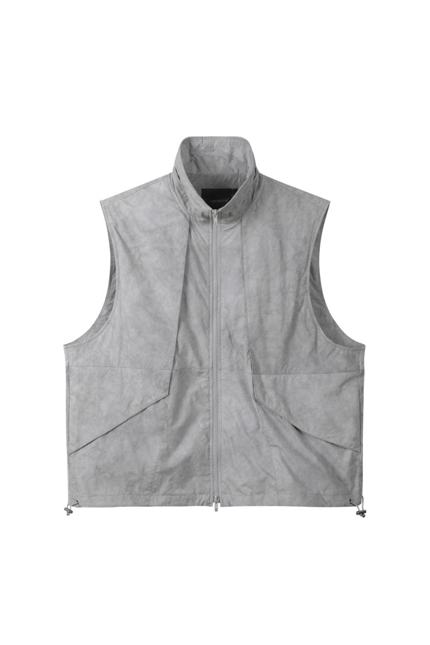 CUSTOMELLOW - 블루종/점퍼 - Grey Fabric Dyed Highneck Vest