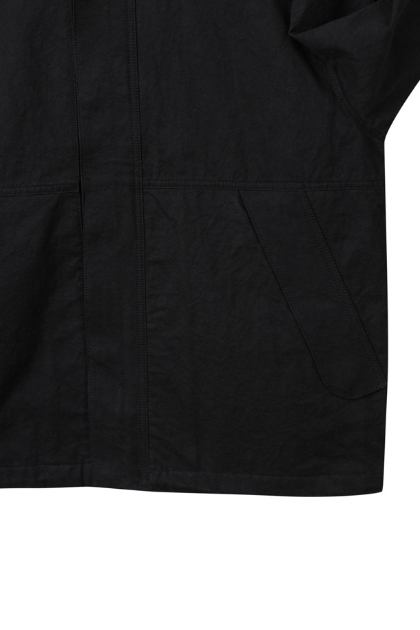 CUSTOMELLOW - 블루종/점퍼 - Black Creased Cotton Jacket