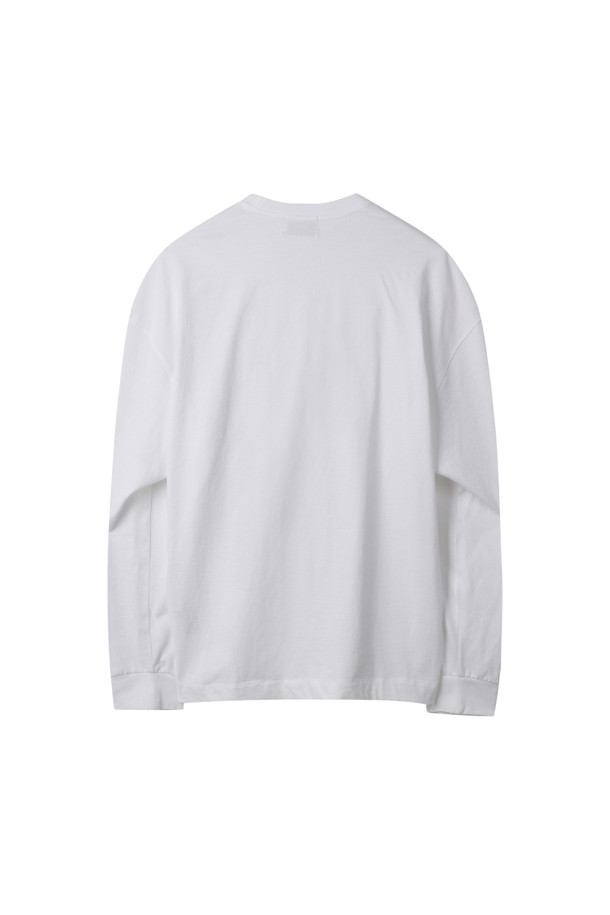 CUSTOMELLOW - 티셔츠 - [Outlet] White Logo Long Sleeve T-shirt