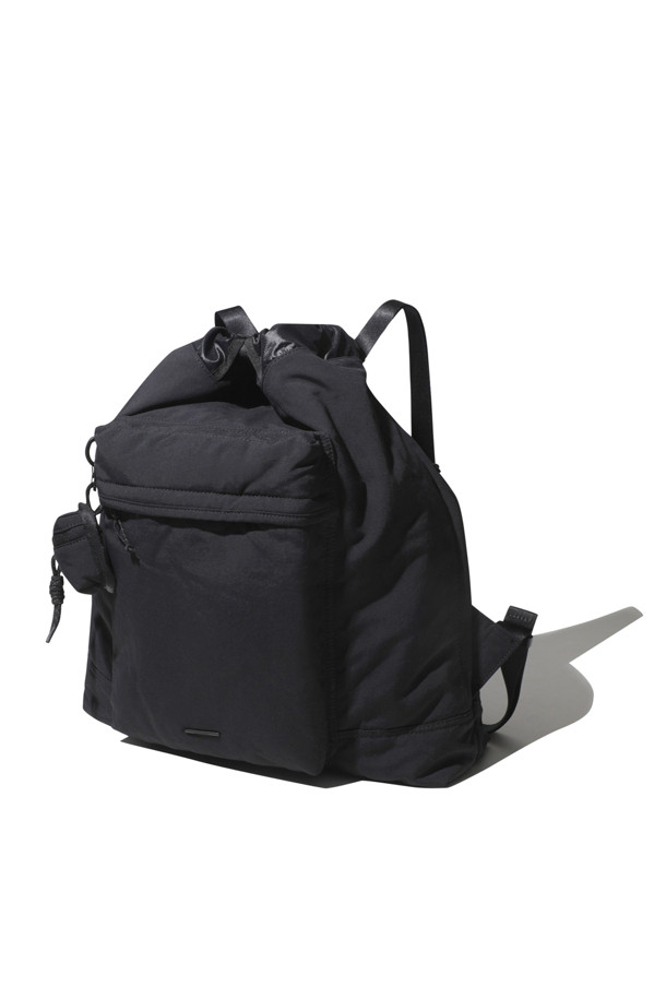 CUSTOMELLOW - 백팩 - Black Nylon Two-way Backpack