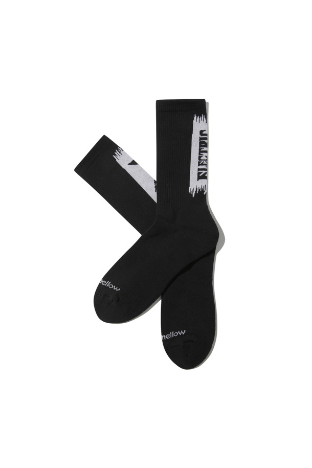 CUSTOMELLOW - 양말 - Black Graphic Socks