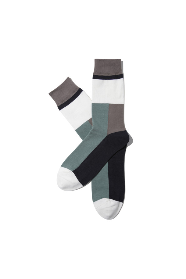 CUSTOMELLOW - 양말 - Mint Block socks