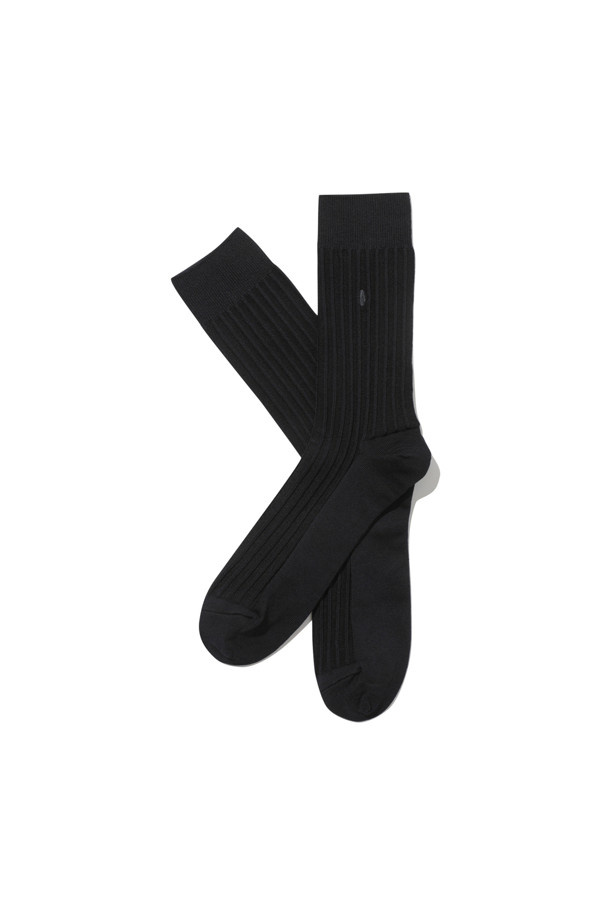 CUSTOMELLOW - 양말 - Black Embroidery Socks