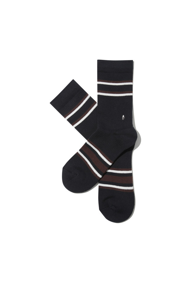 CUSTOMELLOW - 양말 - Navy Stripe Socks