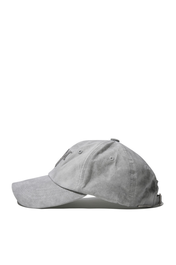 CUSTOMELLOW - 모자 - Grey Logo Embroidery Cap