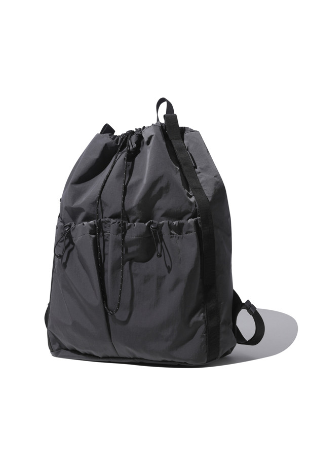 CUSTOMELLOW - 숄더/크로스백 - [Online Only] Grey Draw String Backpack 