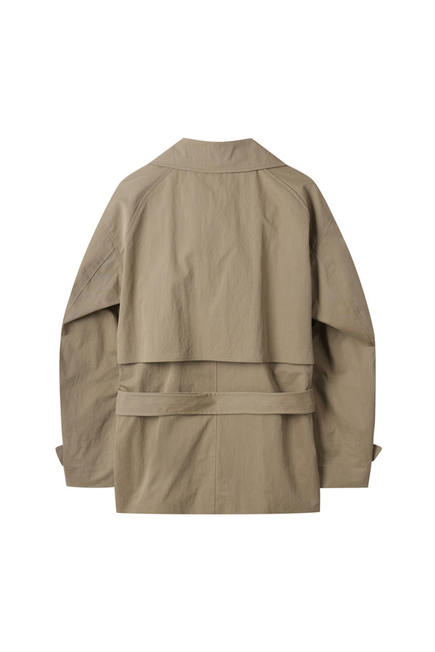 CUSTOMELLOW - 코트 - Beige Short Trench Coat